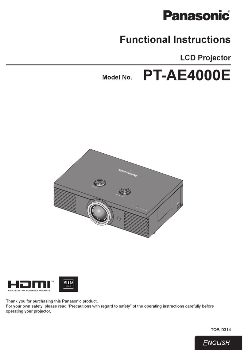 Panasonic PT-AE4000E User manual