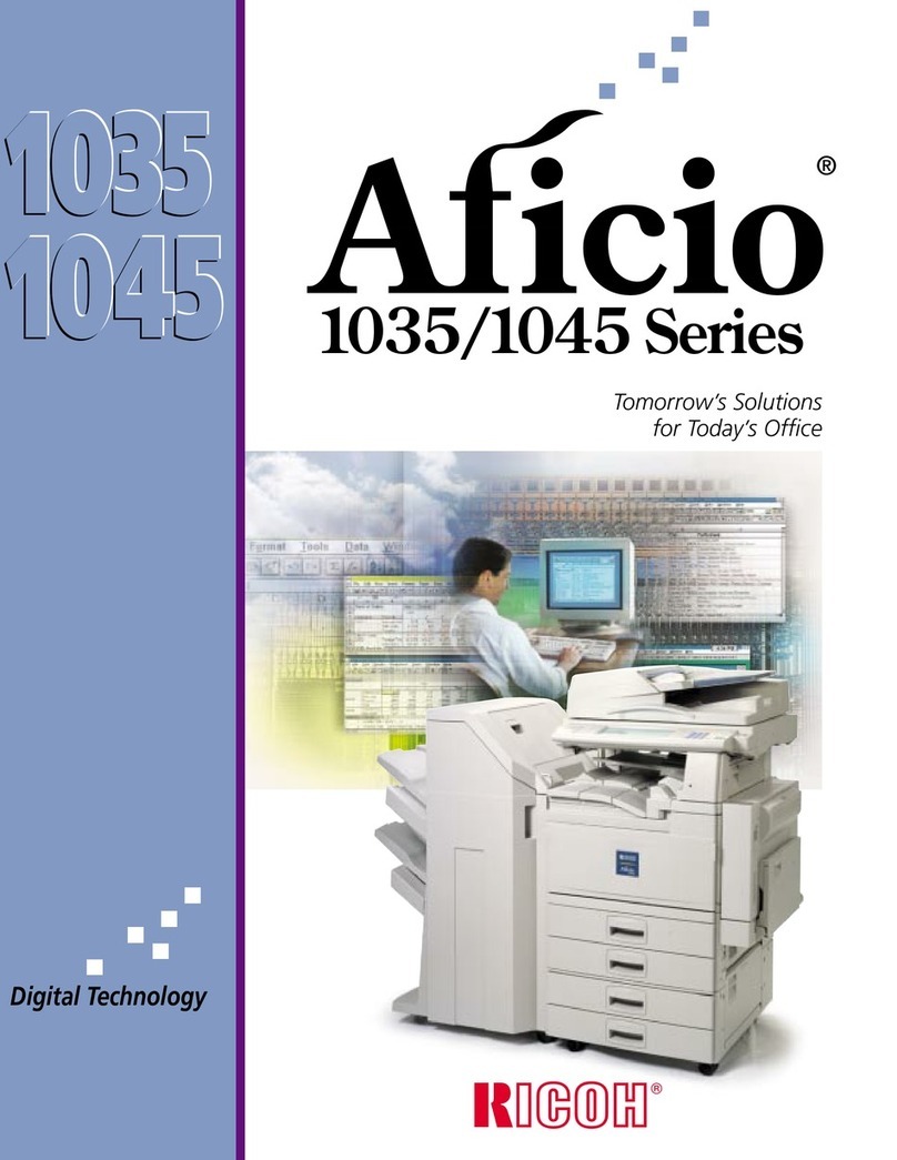 Ricoh Aficio 1035 Series User manual