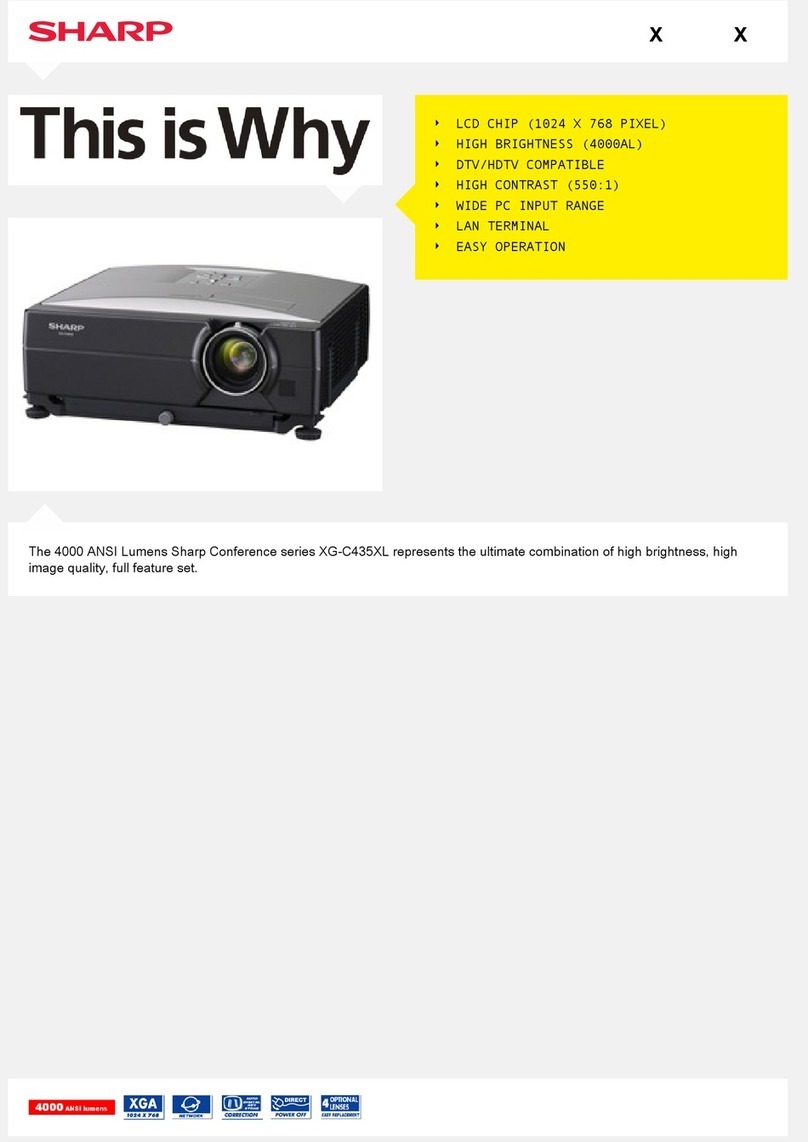 Sharp Notevision XG-C435X-L User manual