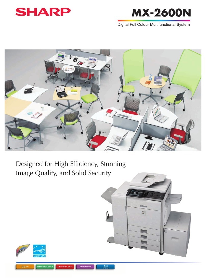 Sharp MX-2600N User manual