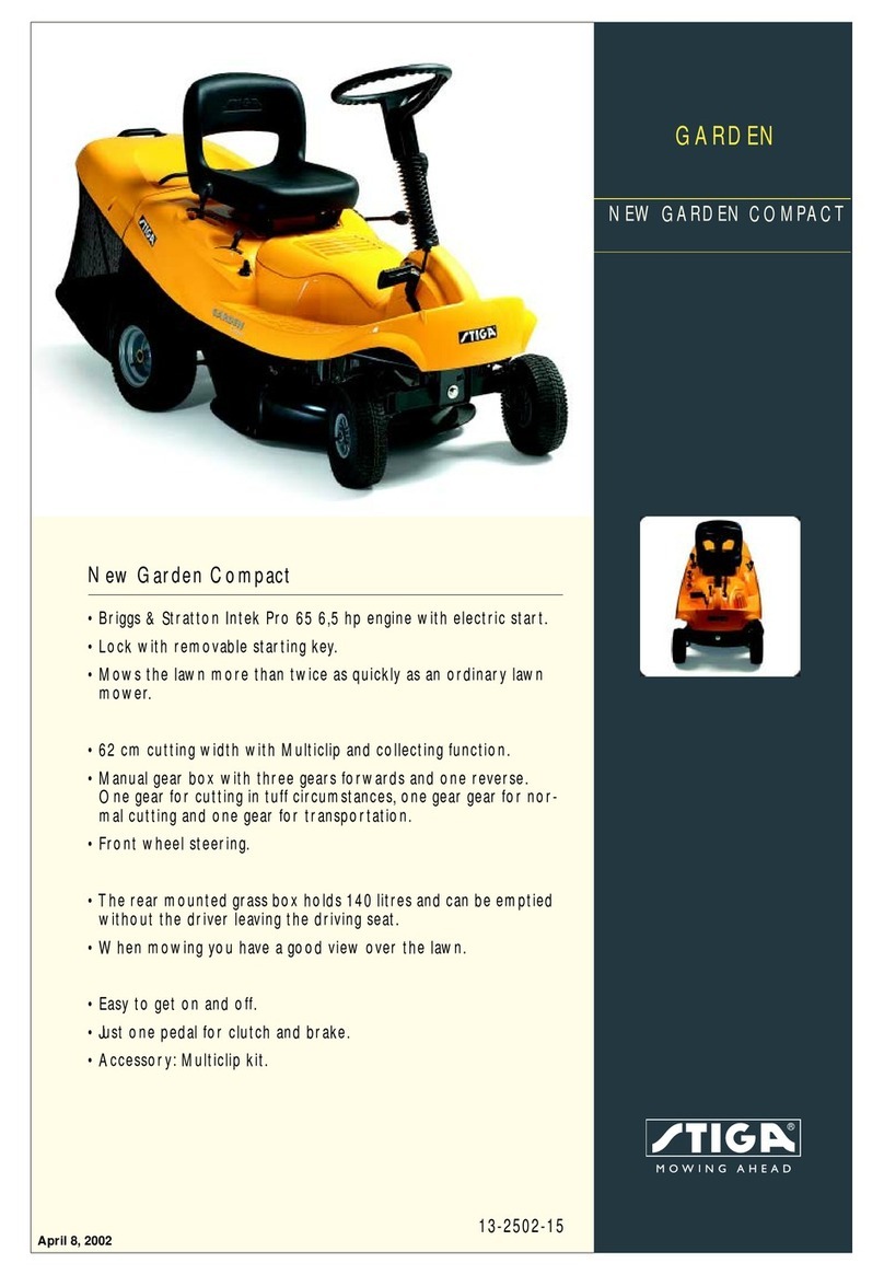 Stiga NEW GARDEN COMPACT User manual