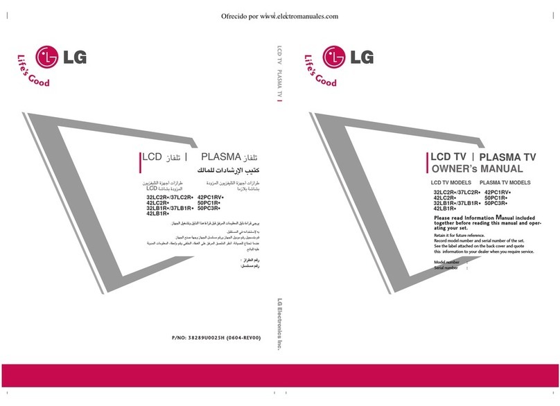 LG 32LC2R Series User manual