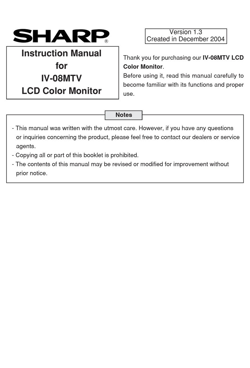 Sharp IV-08MTV User manual Sharp IV-08MTV User manual