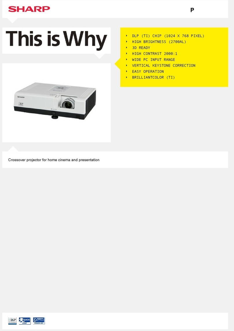 Sharp PG-D2710X User manual