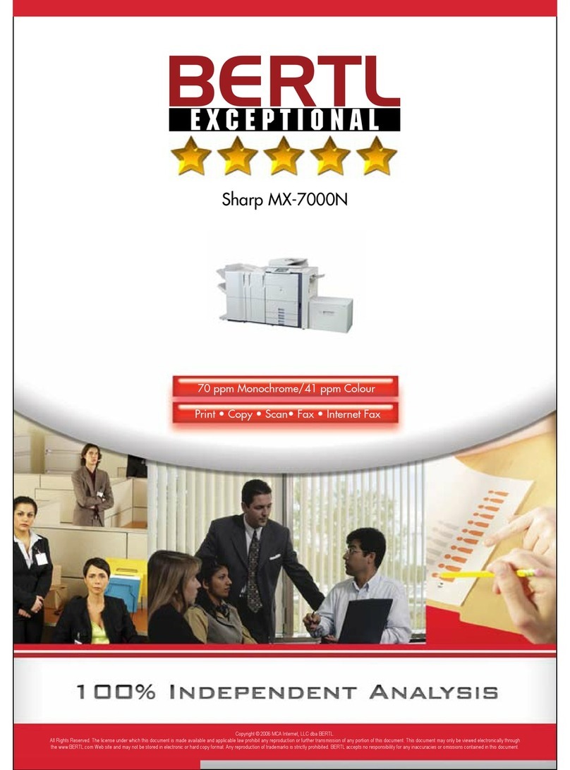 Sharp MX-7000N User manual