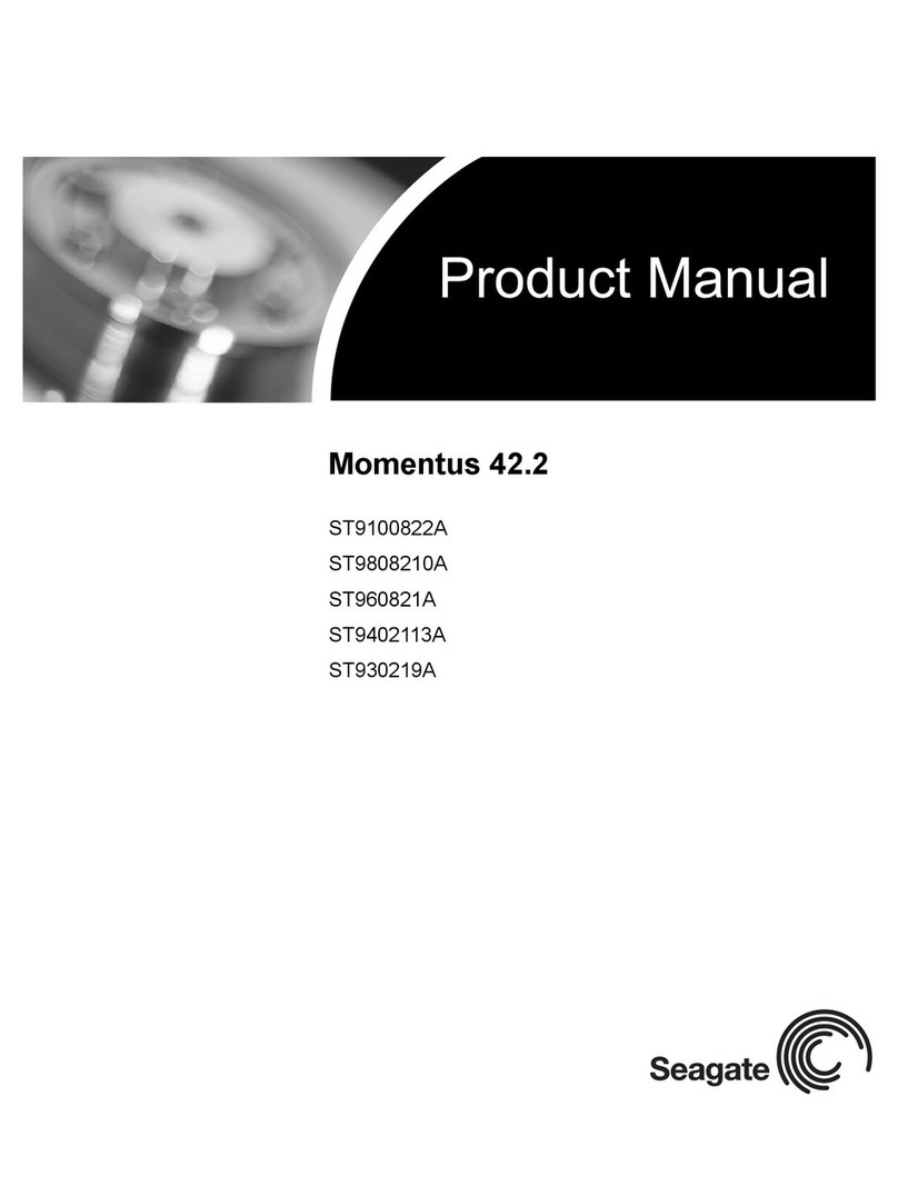 Seagate MOMENTUS 42.2 ST9100822A User manual