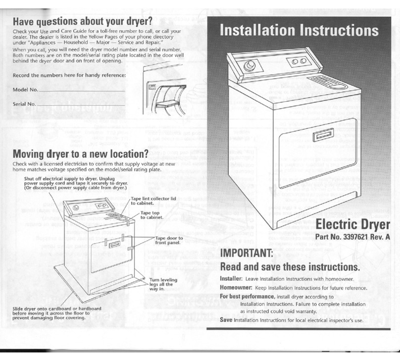 Maytag 3397621 installation instructions Maytag 3397621 installation instructions