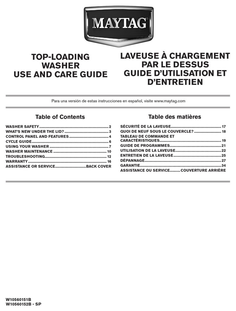 Maytag W10560152B - SP User manual