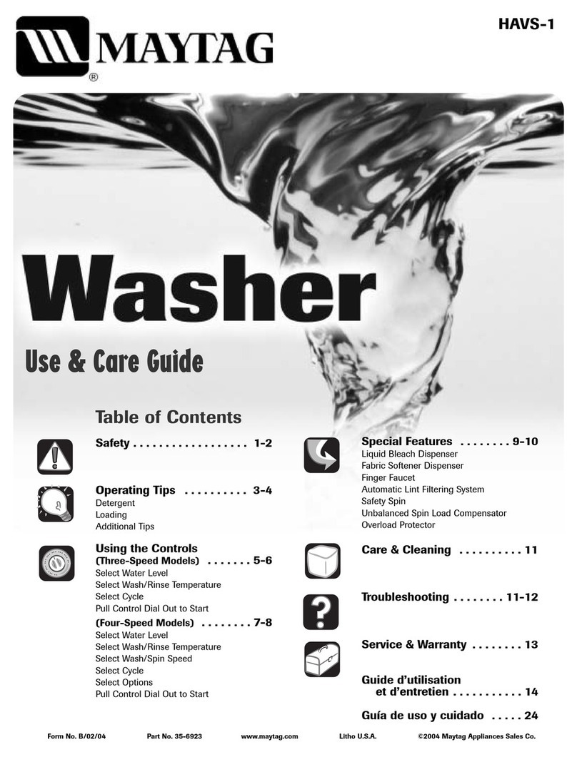 Maytag 35-6923 Use & care guide