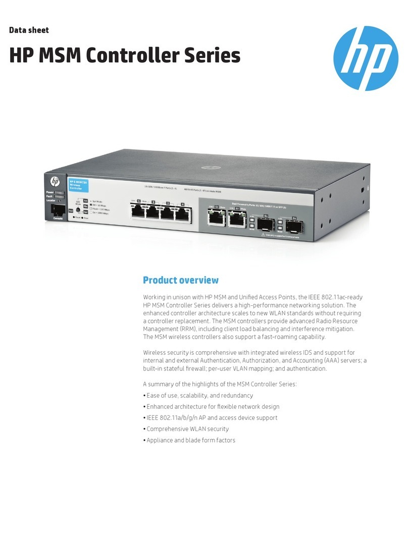 HP MSM Series User manual