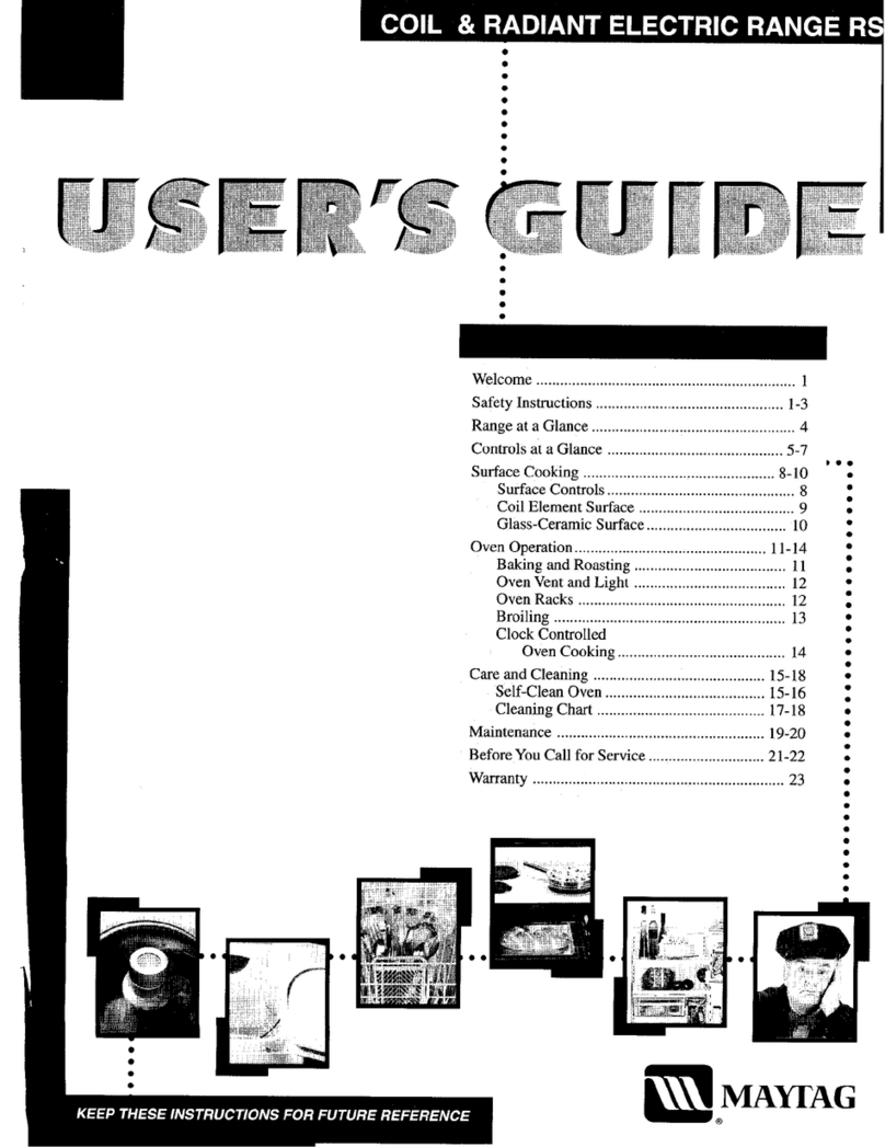 Maytag MER5710 User manual