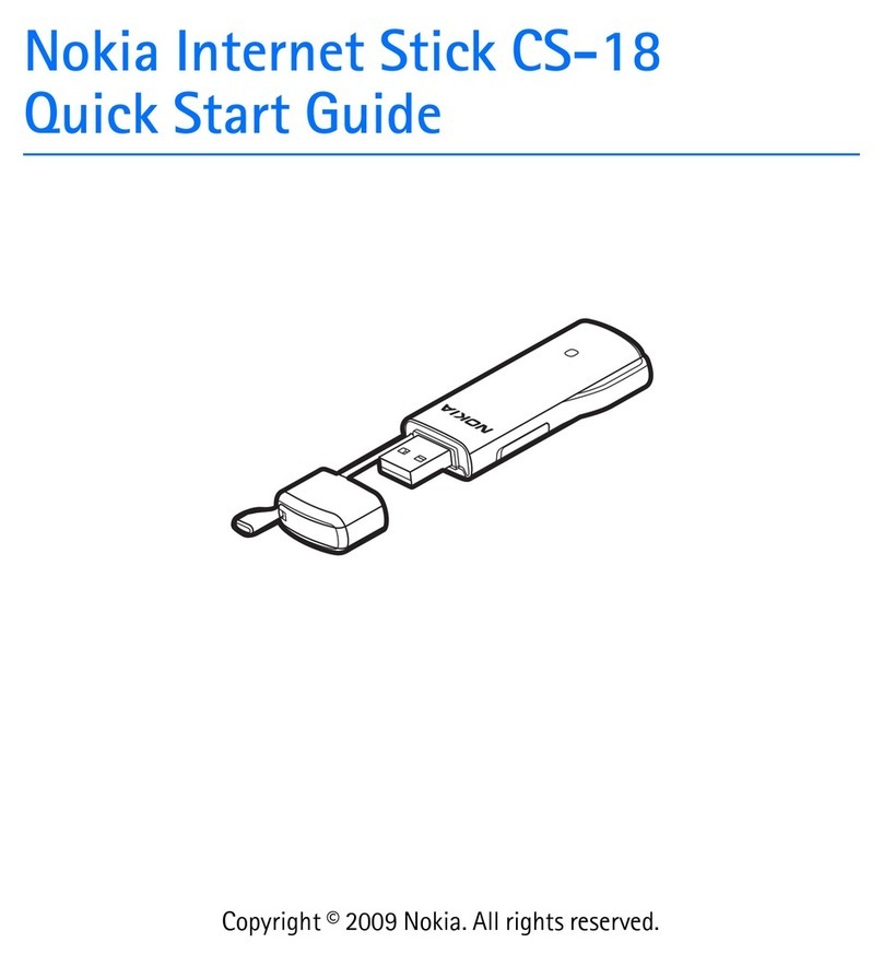 Nokia Internet Stick CS-18 quick start guide