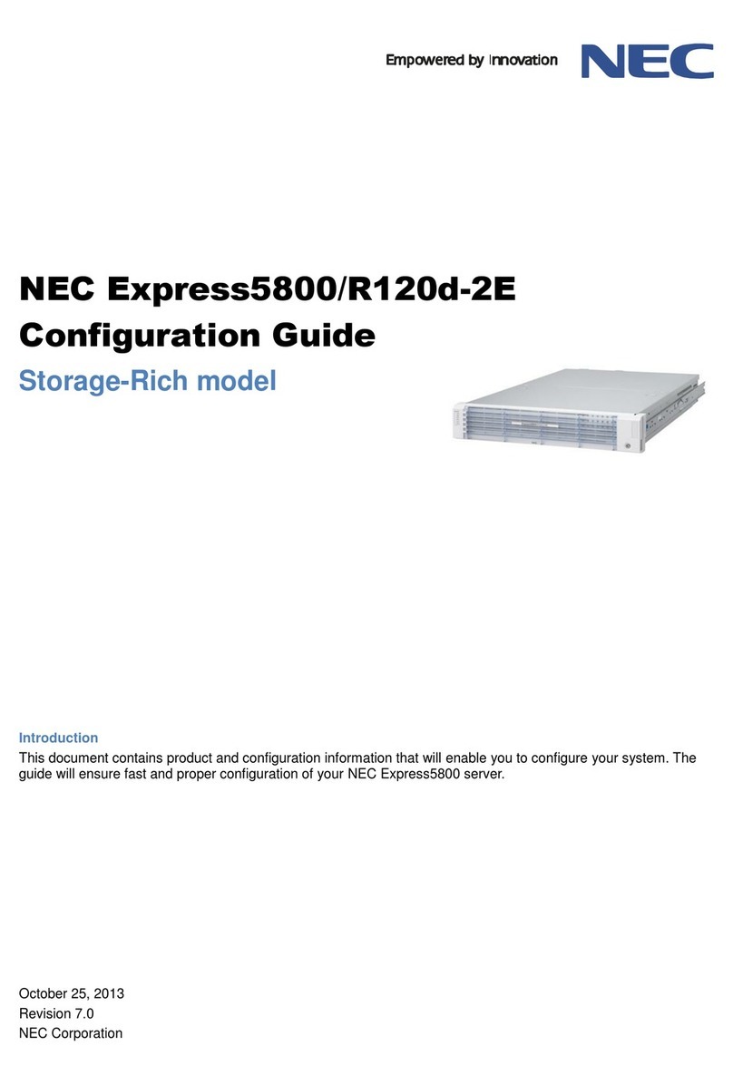 NEC R120d-2E User manual