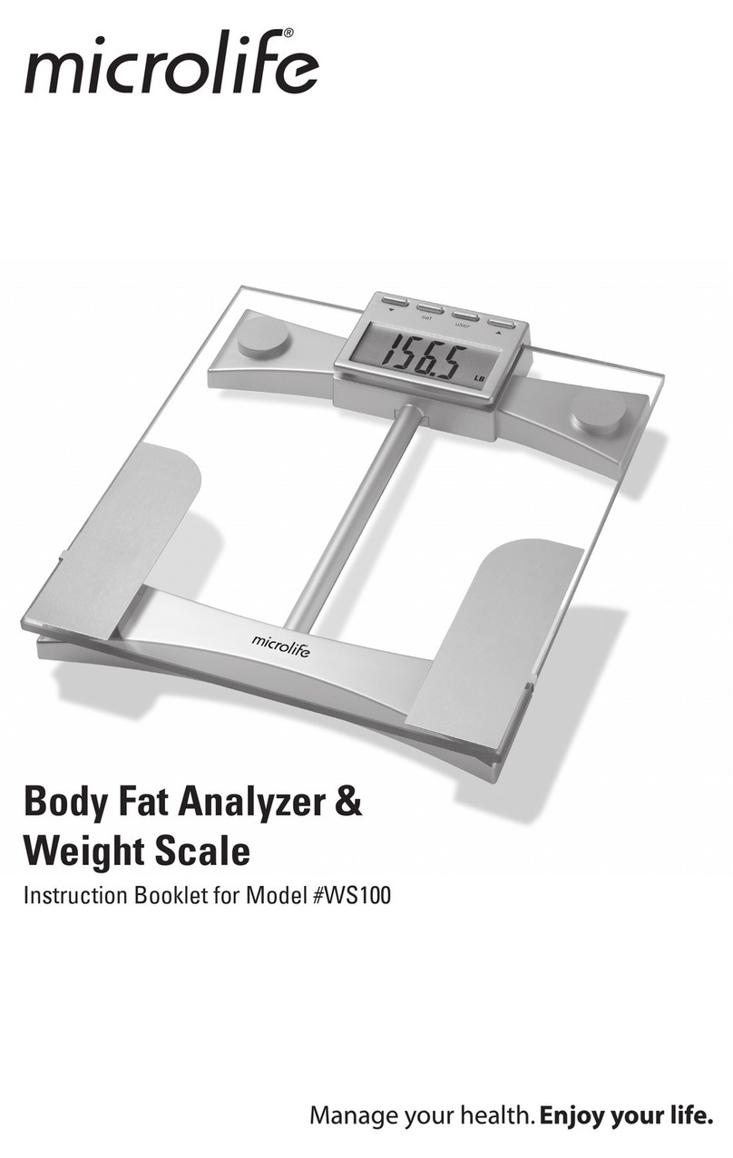 Microlife WS100 User manual