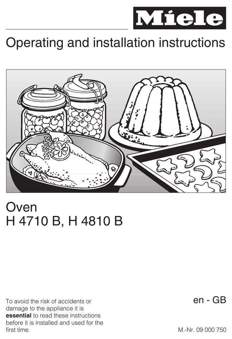 Miele H 4810 B Operating and installation instructions