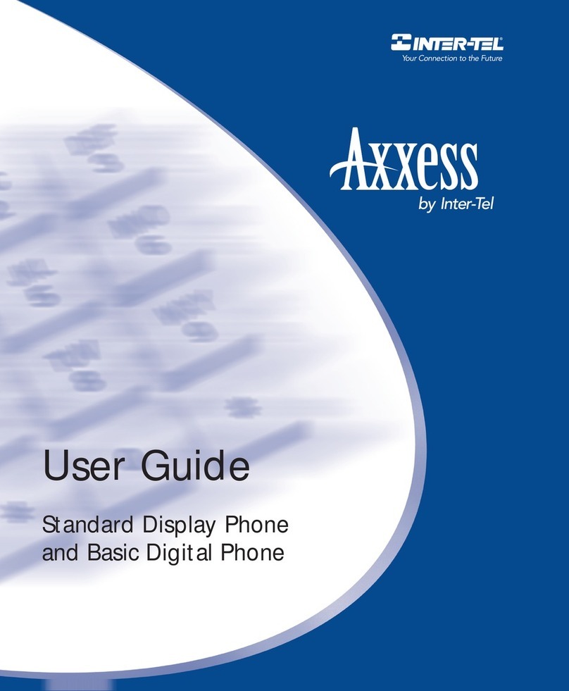 intertel Standard Display Phone User manual