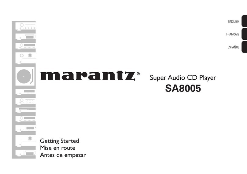 Marantz SA8005 User manual