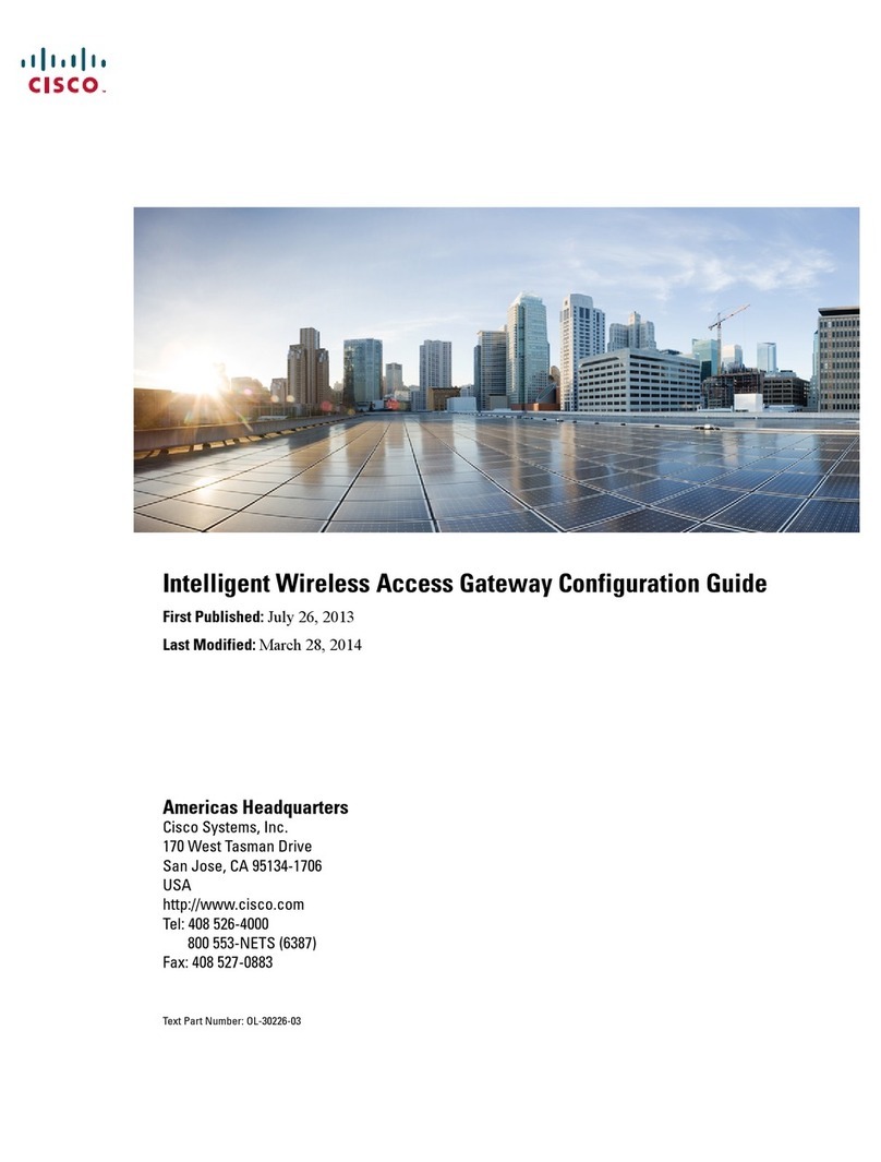Cisco Intelligent Wireless Access Gateway User manual