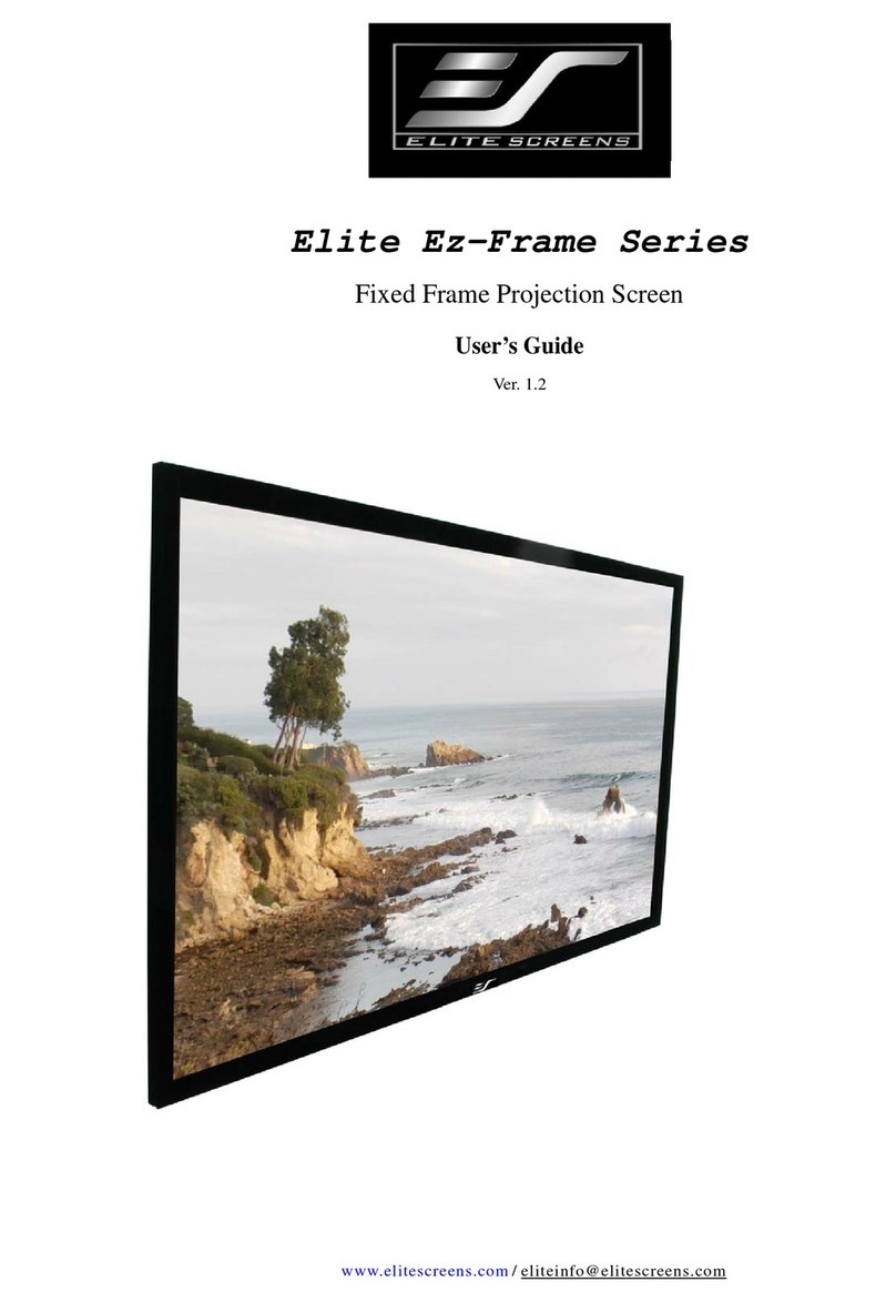 Elite Screens Ez-Frame Series user guide