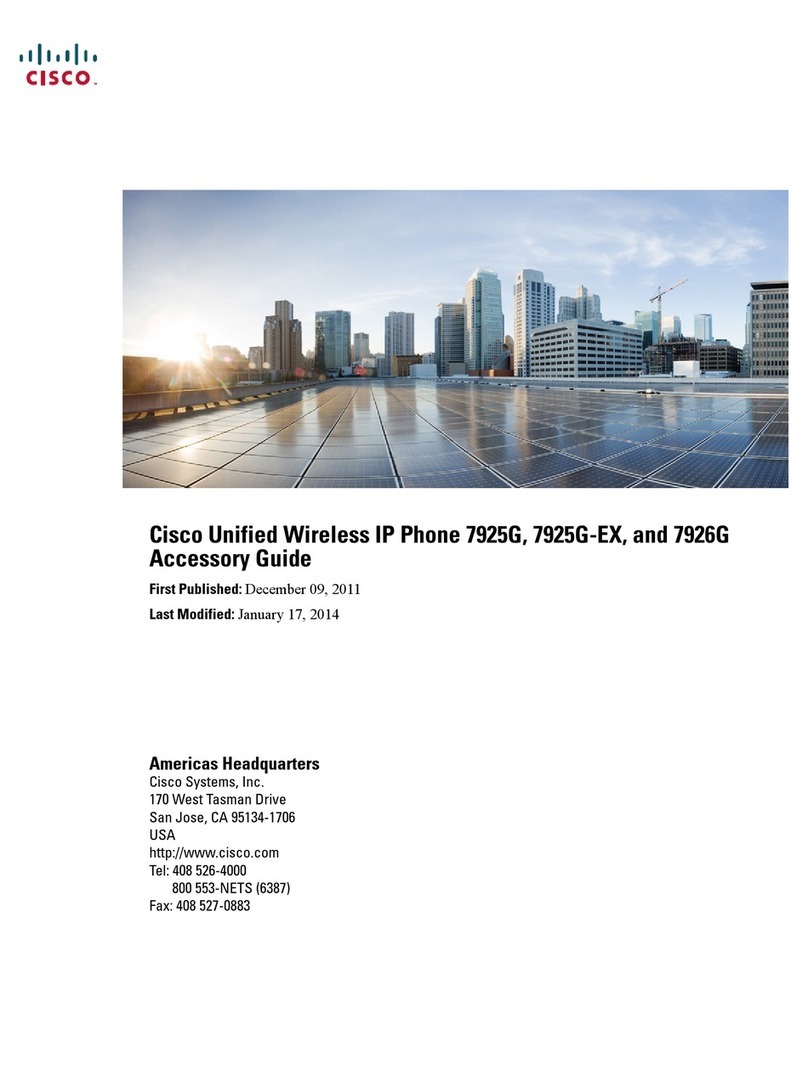 Cisco 7925G - Unified Wireless IP Phone VoIP Accessory guide