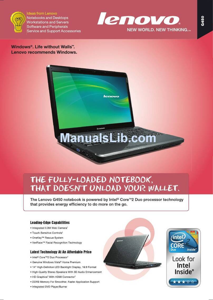 Lenovo G450 User manual