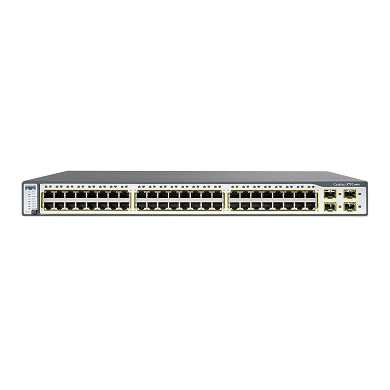 Cisco 3750 - Catalyst EMI Switch Installation manual