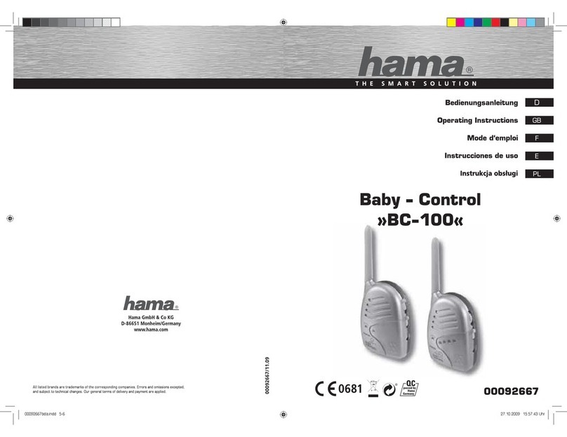 Hama Baby-Control BC-100 operating instructions
