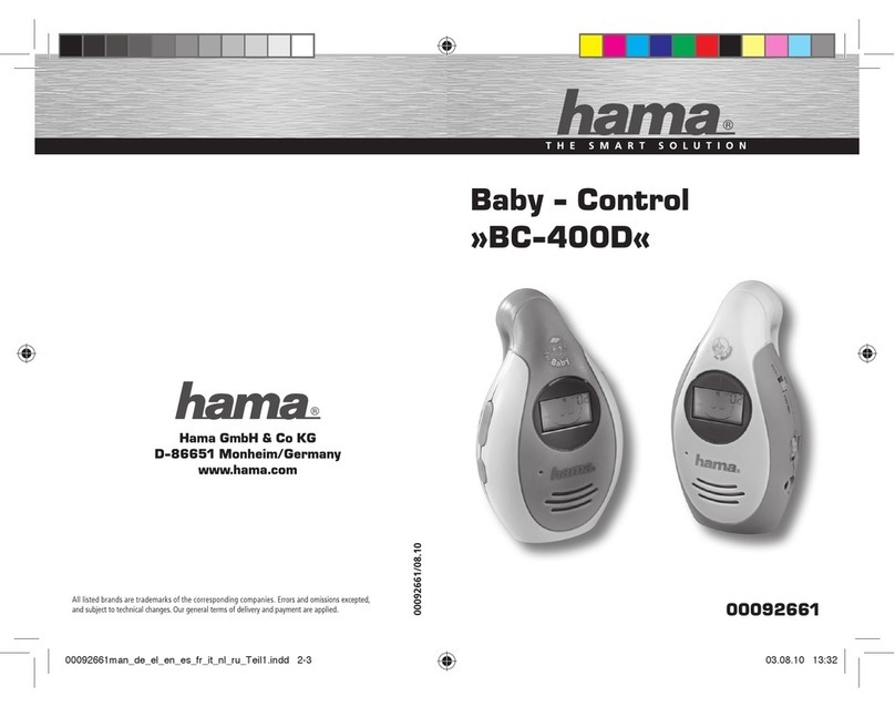 Hama Baby-Control BC-400D operating instructions