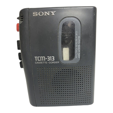 Sony TCM-313 operating instructions