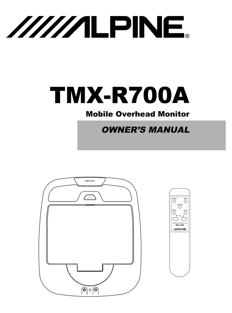 Alpine TMX-R700A User manual Alpine TMX-R700A User manual