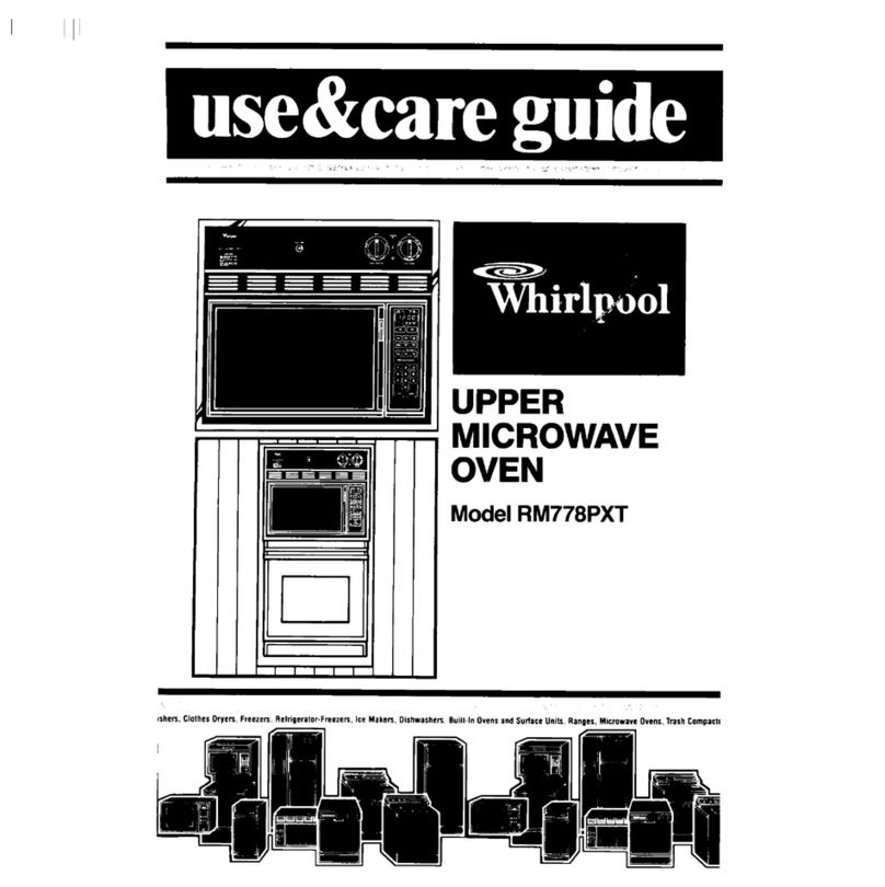 Whirlpool RM778PXT Use & care guide