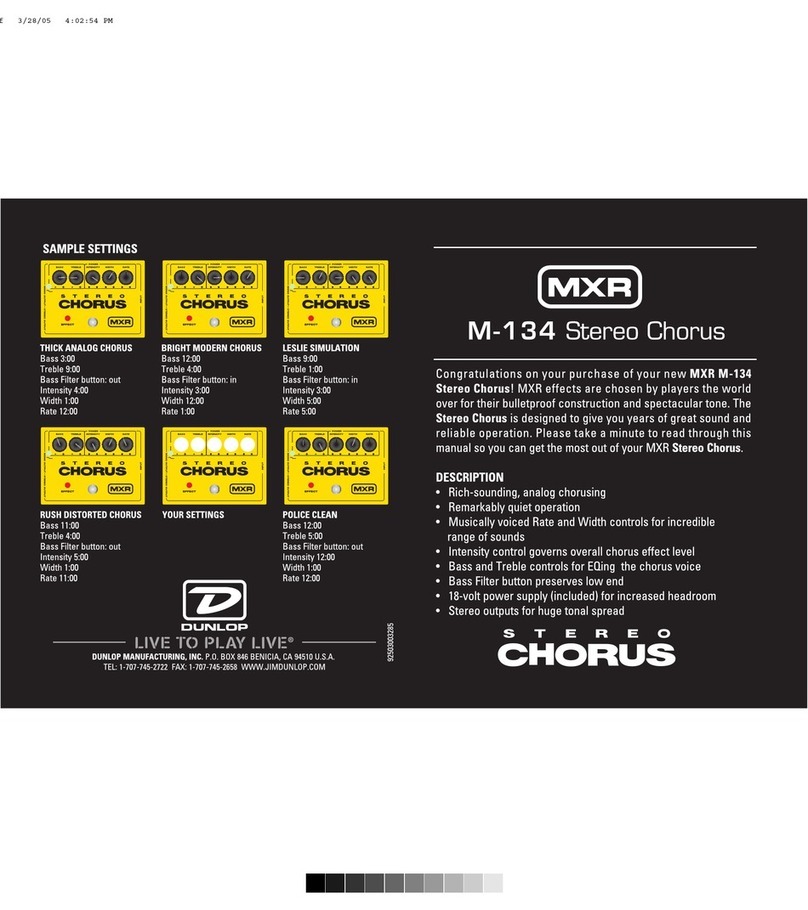 mxr M-134 Specifications