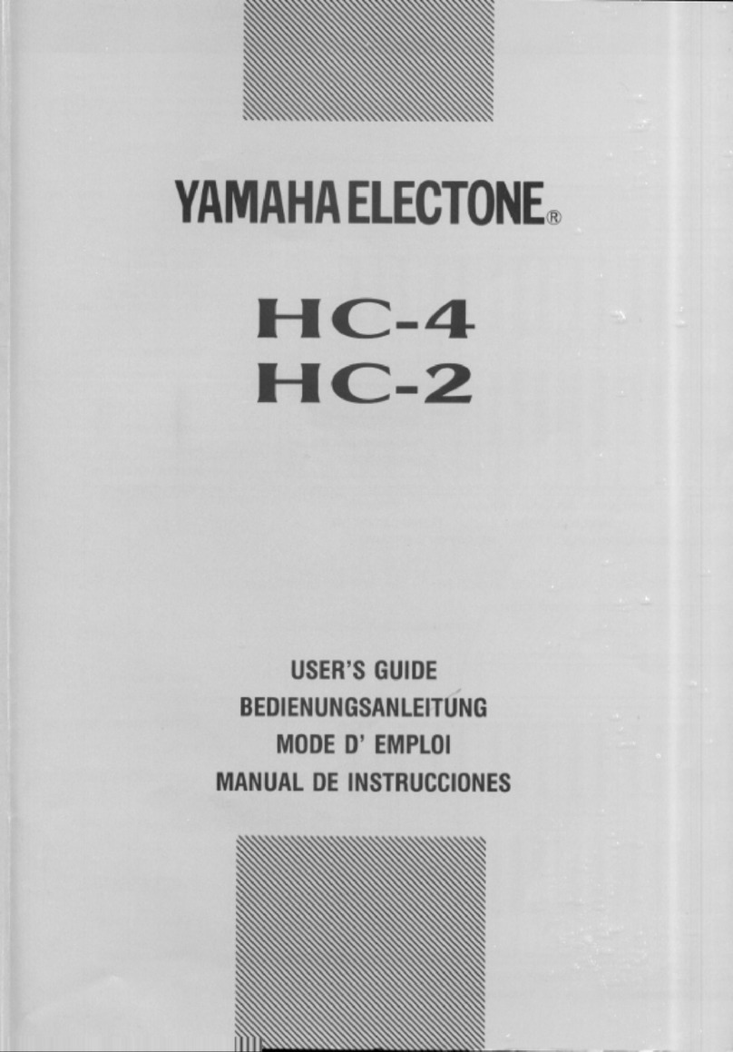 Yamaha Electone HC-2 user guide