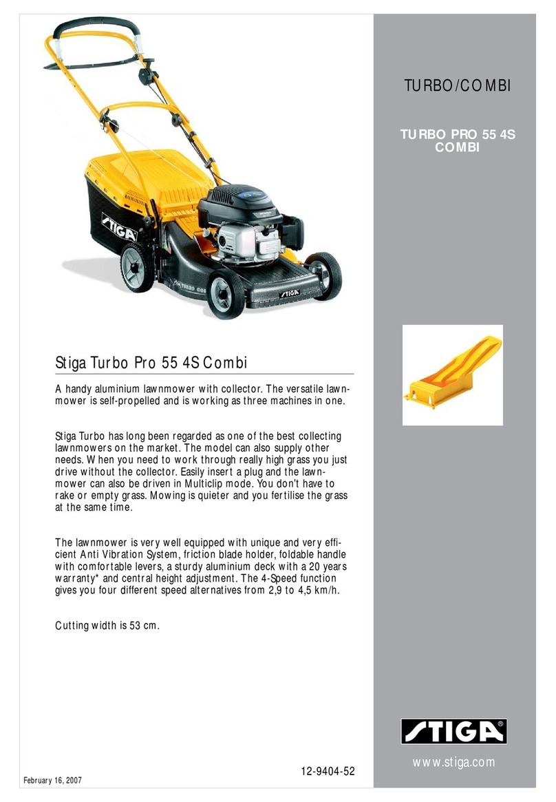 Stiga TURBO PRO 55 4S COMBI User manual