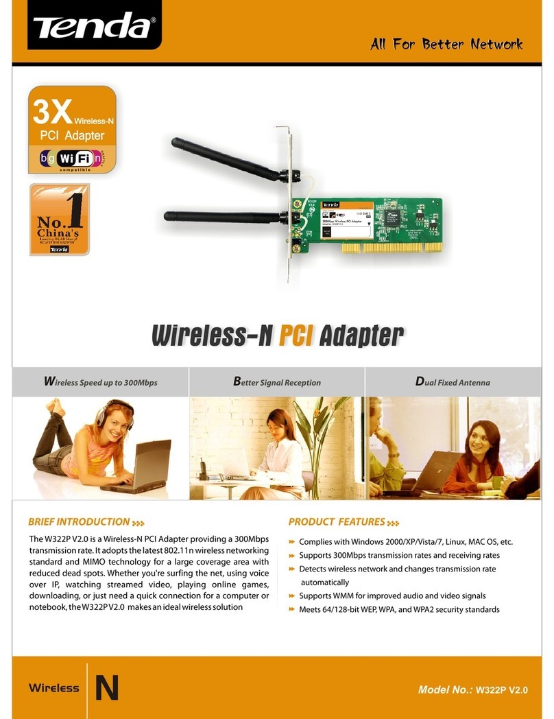 Tenda W322P V2.0 Technical specifications