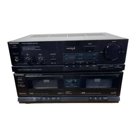 Technics SU-X820 User manual
