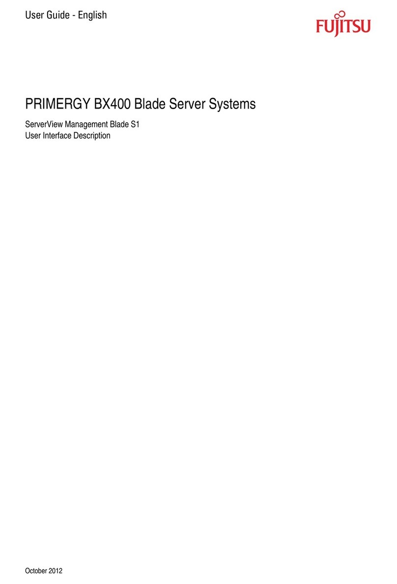 Fujitsu PRIMERGY BX400 User manual