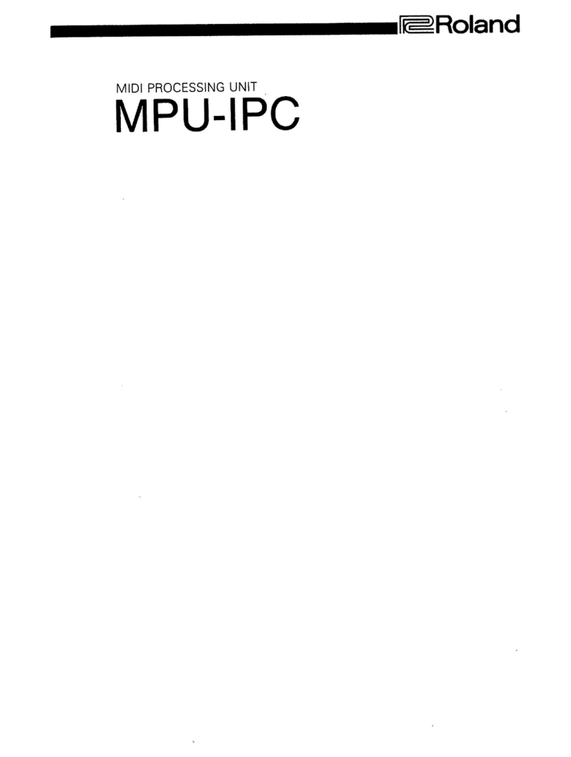 Roland MPU-IPC User manual