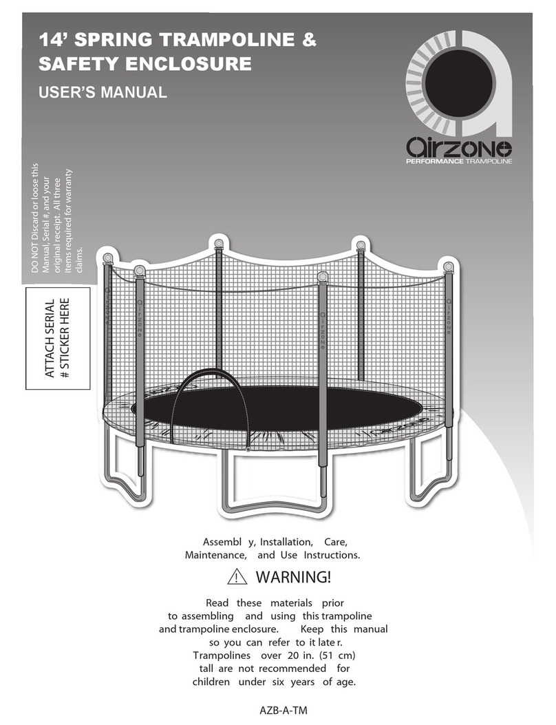 Airzone 14'SPRING TRAMPOLINE user manual