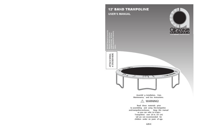 Airzone 12' Band TRAMPOLINE user manual