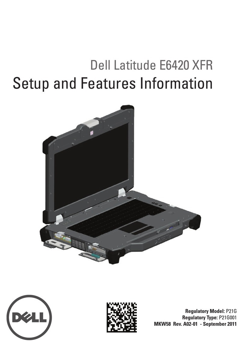 Dell Latitude E6420 XFR Owner's manual
