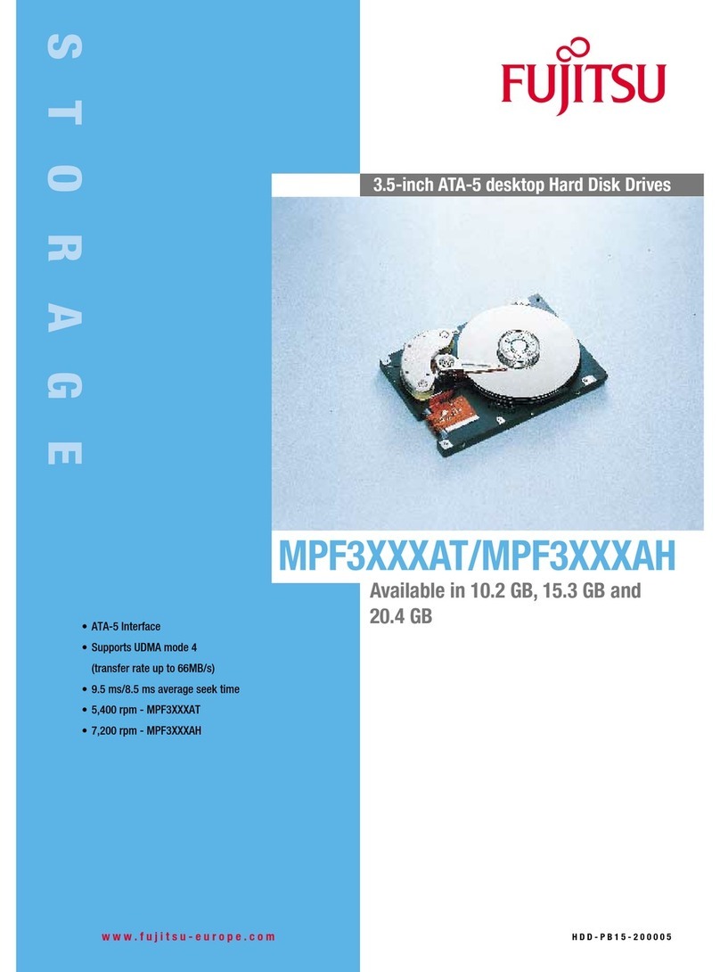 Fujitsu MPF3XXXAT Specifications