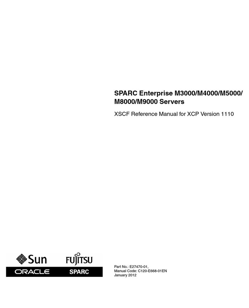Fujitsu SPARC Enterprise M3000 User manual