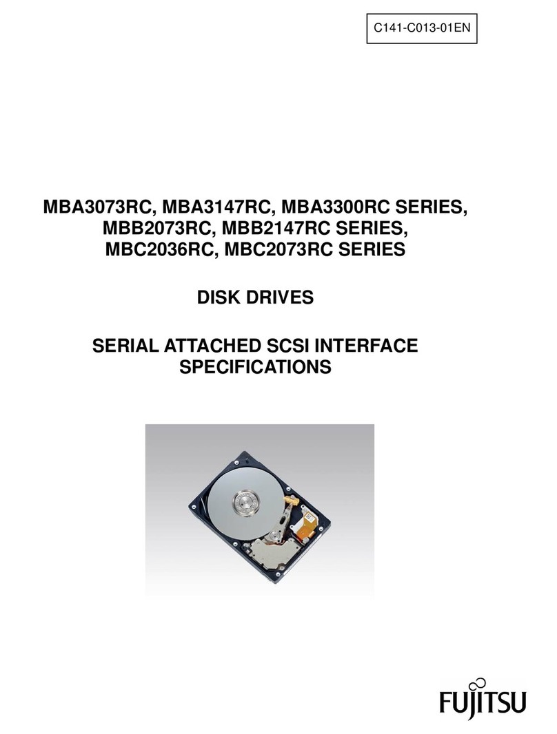 Fujitsu MBA3073RC SERIES User manual