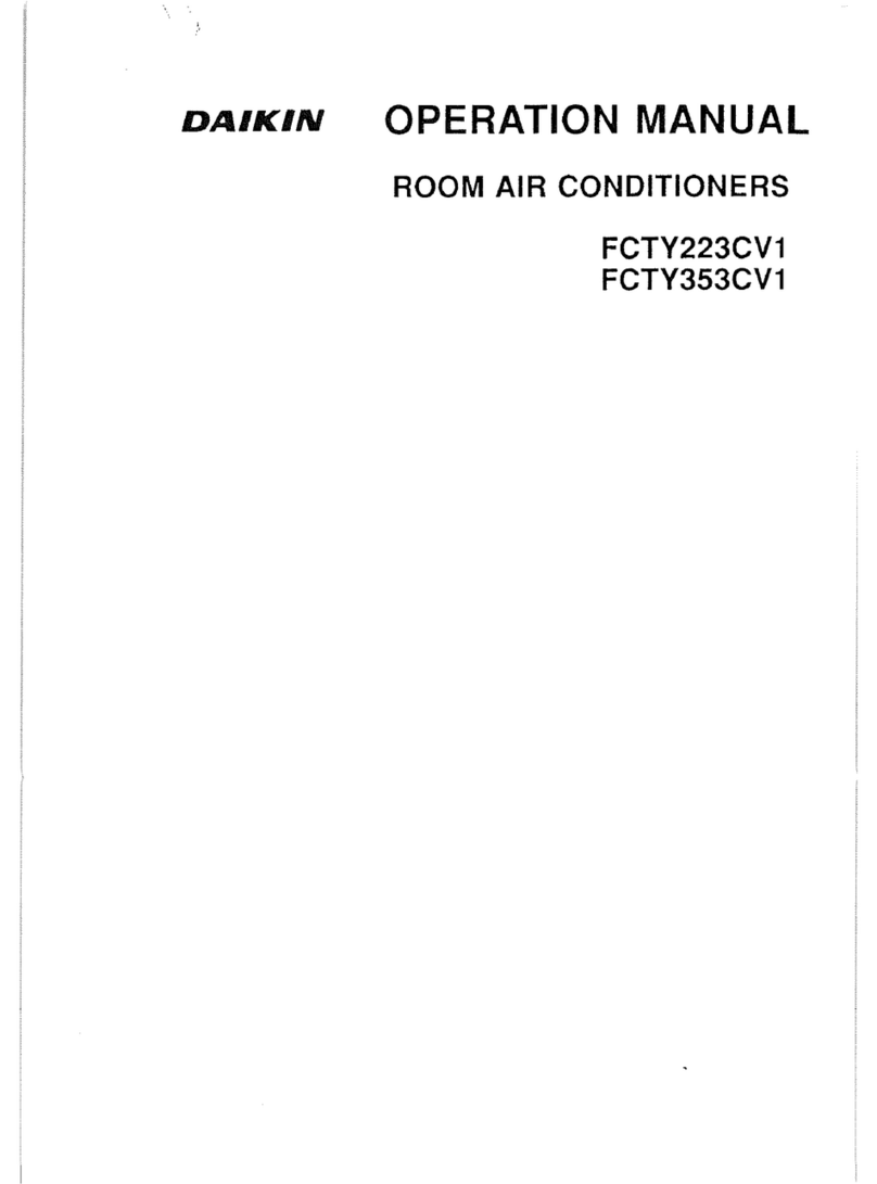 Daikin FCTY223CV1 User manual