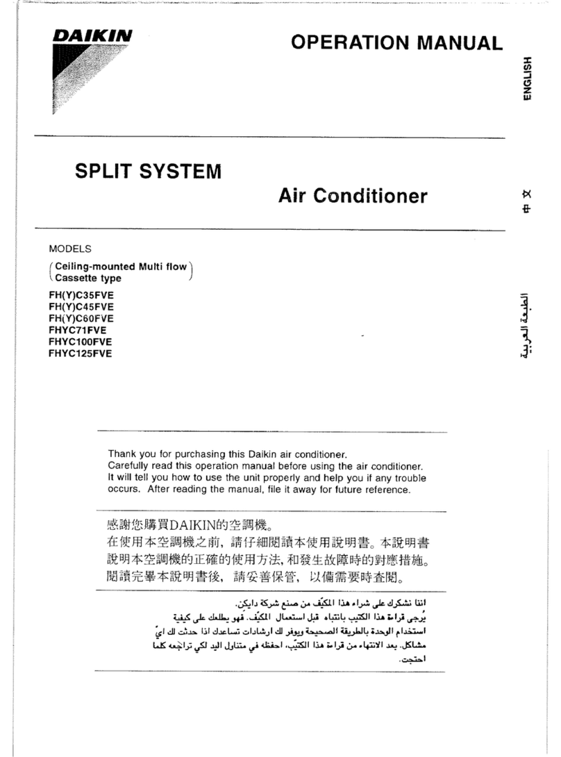 Daikin FH(Y)C35FVE User manual Daikin FH(Y)C35FVE User manual