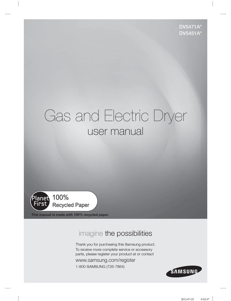 Samsung DV5471AEP/XAA User manual