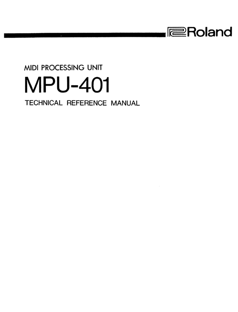 Roland MPU-401 Product manual