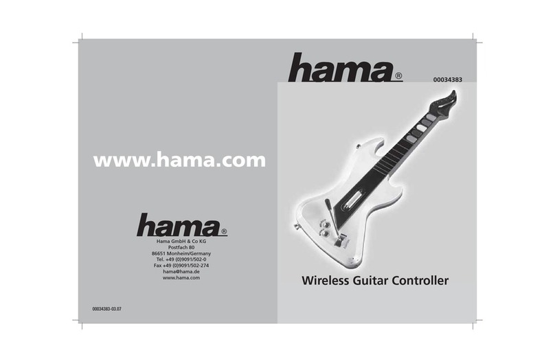 Hama Wireless Guitar Controller operating instructions