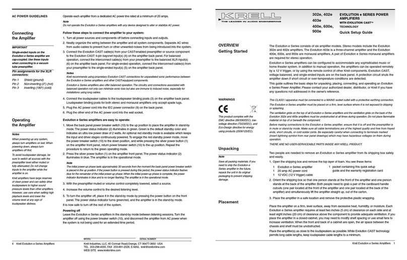Krell Industries 302e User manual